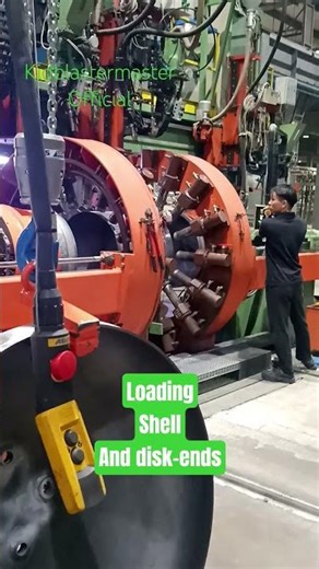 Machine setting for making LPG tanks. #lpgstoragetank