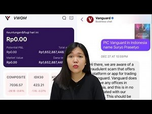 Aplikasi VWOM/Vanguard Scam/Penipuan, Investasi Saham Palsu