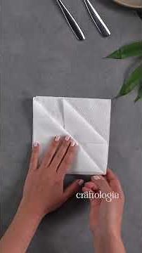 ¿Cómo doblar servilletas de papel? | Craftología