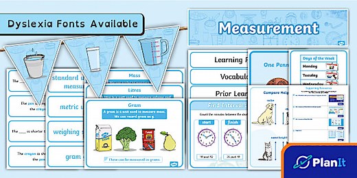 KS1 Measurement Maths Working Wall Display Pack