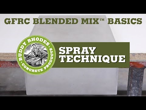 GFRC Blended Mix Basics - Spray Technique