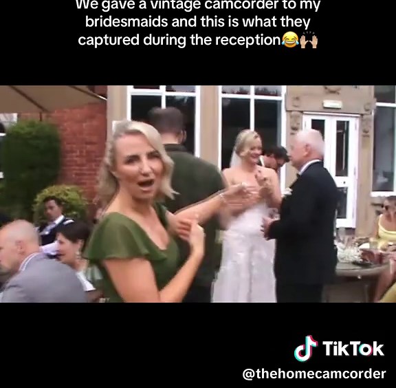 Reception entertainment sorted ✅ Hire our cams & we’ll convert and edit the footage for you! 📹🫶🏼 #wedding #2025bride #2026bride #2027bride #camcorderwedding