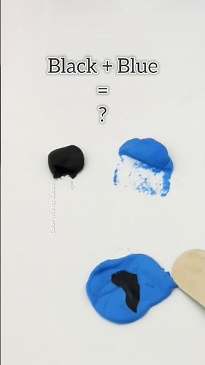 Satisfying color mixing make Dark Blue #satisfying #colormixing #art #colortheory #asmr #shorts
