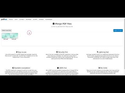 How to merge PDF files