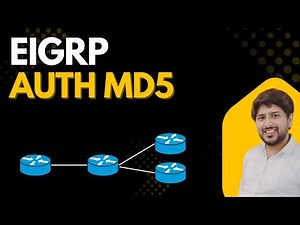 EIGRP Authentication Configuration MD5 | Secure Routing | Cisco CCNA CCNP Lab