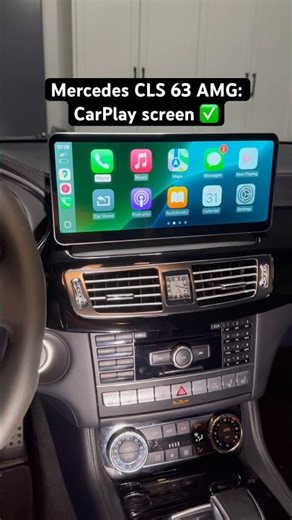 Mercedes CLS 63 AMG: 12.3” CarPlay and Android Auto screen installed #cls #amg #carplay