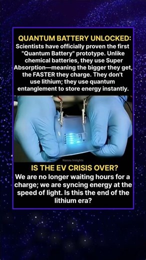 Tesla’s Worst Nightmare: The Quantum Battery is HERE. #tech