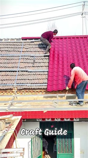 Transforming an Old Roof with Modern Corrugated Steel Tiles! 🏠