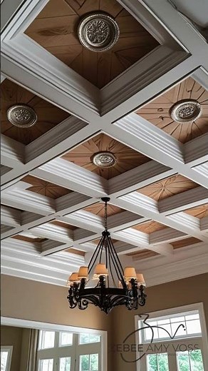 What is a coffered ceiling?