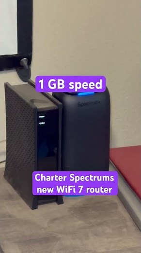 Charter Spectrum’s new WiFi router 7 1 GB speed 💜