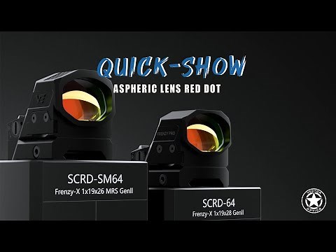 Vector Optics // First Aspheric Lens Red Dot — Frenzy-X GenII 1x19x28 & 1x19x26 (SCRD-64& SCRD-SM64)