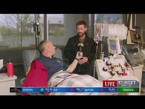 Shane Hubbard discusses the process and importance of donating platelets