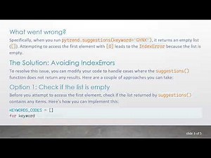 How to Fix the IndexError: list index out of range in Your Python Code for Google Trends Data