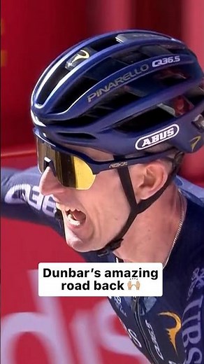 Dunbar's long road back pays off 🙌 #LaVuelta26 #cycling #shorts