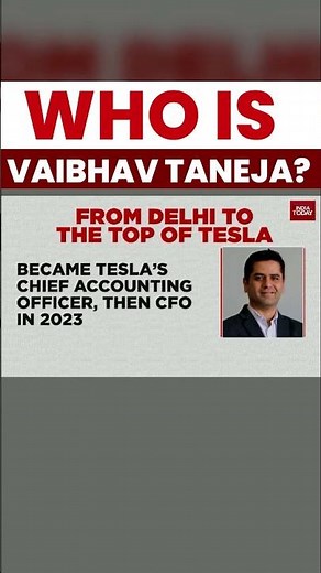 The rise of Vaibhav Taneja: From Delhi To The Top Of Tesla | India Today | #shorts #viral