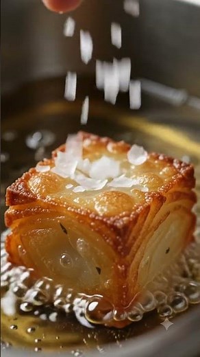 Crispy layered potato cubes recipe #potatorecipe