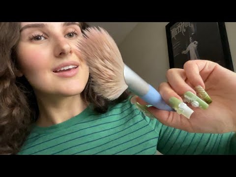 ASMR Milky Toner Makeup Routine (Tapping, Tracing, Almost Touching, Whispering)