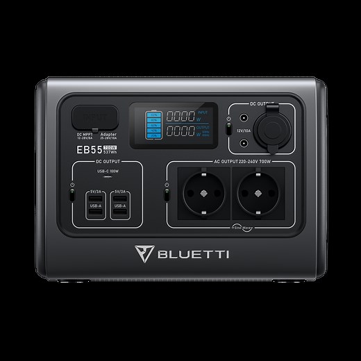BLUETTI PowerOak EB55 Portable Power Station | 700W 537Wh