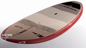 The Slice is a performance surf SUP for the rider just getting into SUP surf as well as advanced recreational and competitive paddlers. With a focus on stable shapes and volume distribution down the centerline of the board, these boards are perfect for any level. The Slice Pro made its debut in 2019 with great success in high-performance SUP surfing. With lower volumes and aggressive shapes, these boards are ready to rip! We are confident that these boards will put the stoke under the feet of th