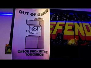 Original 1981 Defender Arcade Game - Re-Cap and Control Board Repair