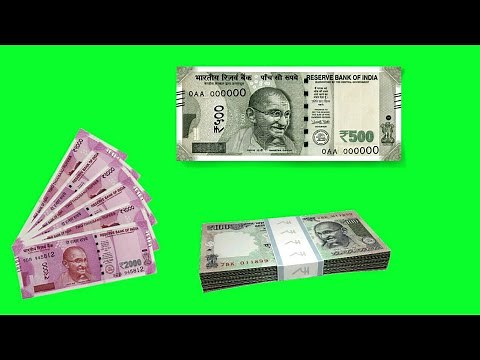 Indian Rupees green screen animations effects HD free footage || Indian money chroma key animations