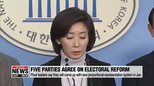 S. Korea's five major parties agree on electoral reform