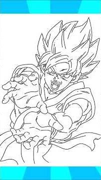 Cómo dibujar a Goku KAMEHAMEHA 🐉✏️ ¡Fácil y rápido