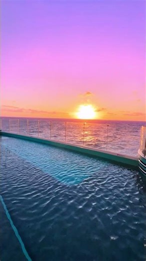 Can we just hit pause on this MSC Seascape sunrise? 🌅✨