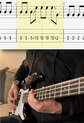 🎸 Simple, but effective bass lines: Kings Of Leon – Waste A Moment TUNING: E A D G Full cover on YouTube – link in bio 🔗 #bass #bassguitar #bassplayer #kingsofleon #bassist #basscover #bassline #basstabs #bassguitarist #basstab #bassriff #pbass