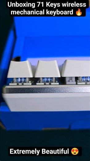 unboxing 71 keys wireless mechanical keyboard 🔥👌😎 #ytshorts #youtubeshorts #pc #gaming #viral