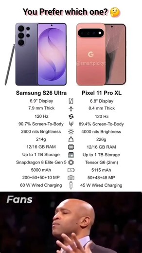 Galaxy S26 UItra vs Pixel 11Pro XL Specs SFeatures Head-to-Head 🔥#GalaxyS26UItra #Pixel11ProXL