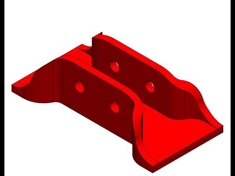 Scissor Jack Base Plate – Bottom Support | SolidWorks Part