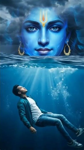 🌊 Underwater Divine Vision of Lord Krishna | 8K Cinematic Spiritual Experience 🔥✨