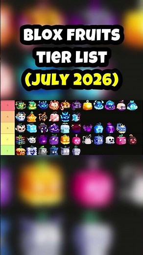 Blox Fruits Tier List (July 2026) | Best Fruits Ranked 🔥(Codes in Related Video)