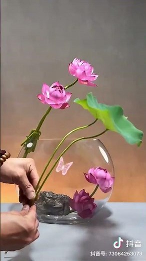 Serene Chinese Lotus Flower Arrangement: A Symphony of Nature and Artistry