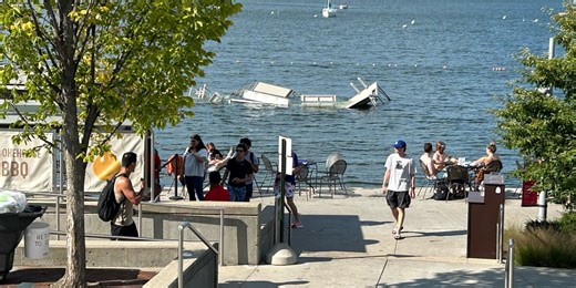 Students fall into water after pier collapses into lake in Wisconsin