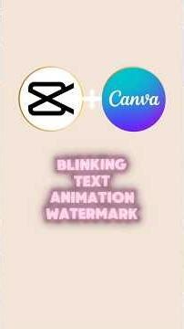 Blinking Texr Animation Watermark | #capcuttutorials | #capcuttext