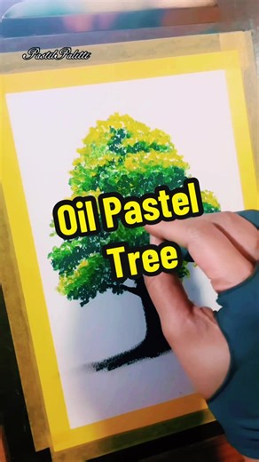 How to Draw an Oil Pastel Tree in Easy Steps