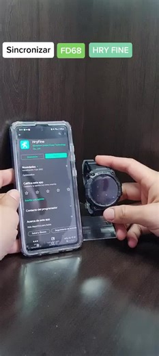 Sincronizar Smartwatch FD68 con HRY FINE