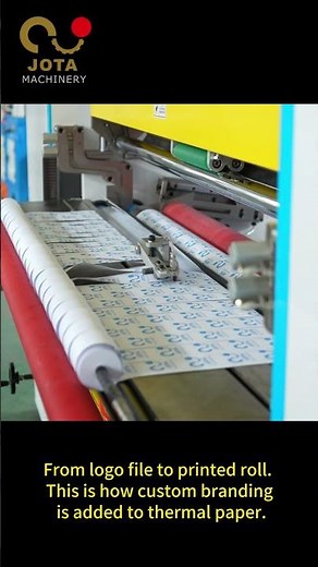 #shorts How Custom Branding Is Added to Thermal Paper Rolls