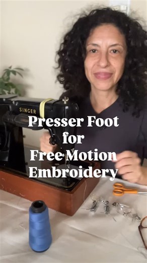 1.3K views · 488 reactions | What’s the best presser foot for free motion stitching? | Vania Santos | Facebook