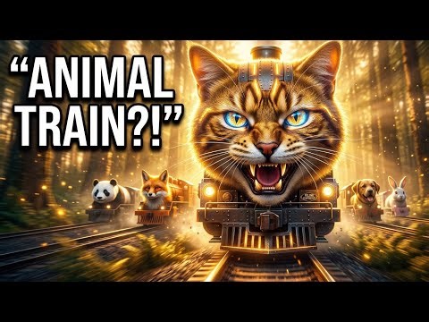 When Animals Become Trains… You Won’t Believe This! 🐾🚂 (8K Cinematic Journey)