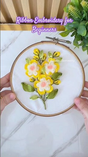 Ribbon Embroidery Design for Beginners