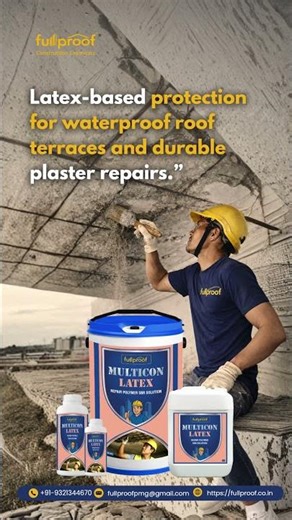 Fullproof Construction chemical SBR 𝗣𝗢𝗟𝗬𝗠𝗘𝗥-𝗕𝗔𝗦𝗘𝗗 𝗕𝗢𝗡𝗗𝗜𝗡𝗚 & 𝗪𝗔𝗧𝗘𝗥𝗣𝗥𝗢𝗢𝗙𝗜𝗡𝗚 𝗦𝗢𝗟𝗨𝗧𝗜𝗢𝗡𝗦 #fullproof