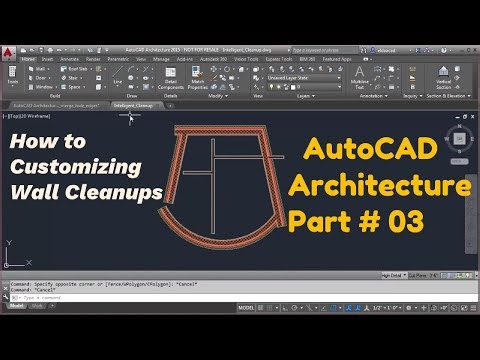 [Complete] How to Customizing Wall Cleanups [Part 03] #autocadcivil3d #architecture