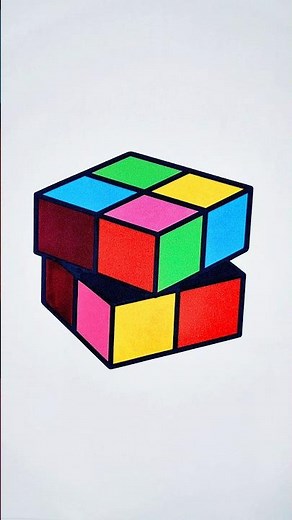 Rubio cube coloring asmr #coloringasmr