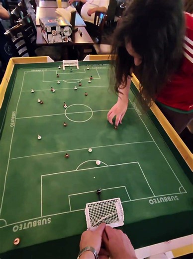 He destroyed the goal to stop me shooting. #Subbuteo #football #Soccer #TableFootball #POV