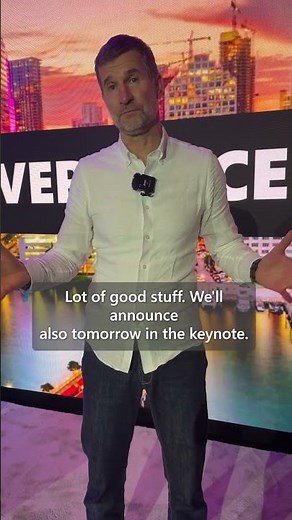 A Quick Word from #Microsoft CVP Georg Glantschnig at #Convergence2025