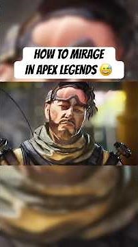 HOW TO MIRAGE IN APEX LEGENDS 😅. #apexlegends