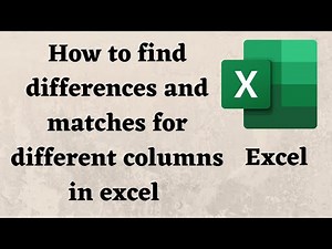 How to compare two columns in excel for matches and differences / excel exact method